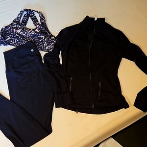 Lululemon Lot sz 10 , Jacket, pants, sportsbra